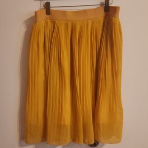 a new day Yellow A-Line Pleated Skirt